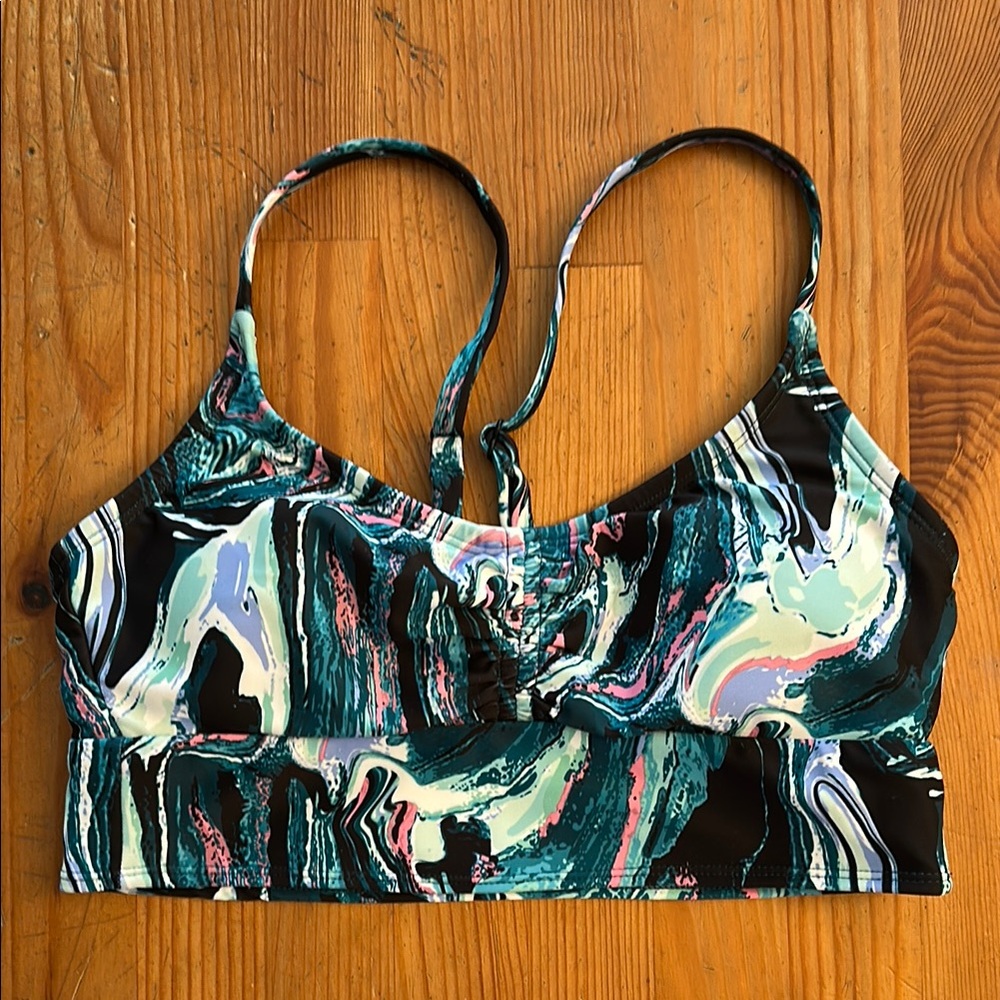 Colorful Swirl Bikini Top